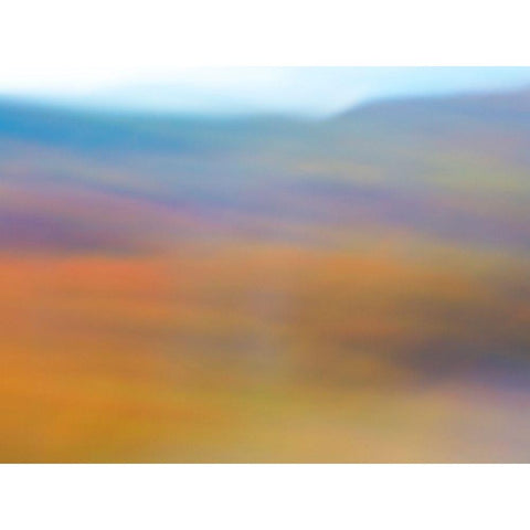 Soft Landscape II White Modern Wood Framed Art Print by McLoughlin, James