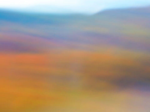 Soft Landscape II White Modern Wood Framed Art Print with Double Matting by McLoughlin, James