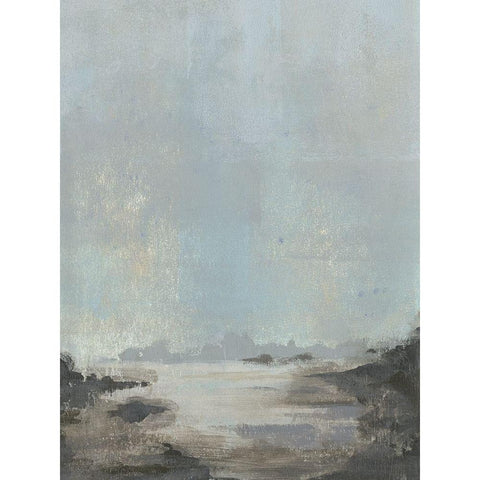 Riverlands I Black Modern Wood Framed Art Print with Double Matting by Green, Jacob
