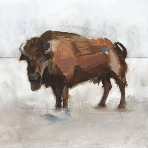 Lodge Guardian II Gold Ornate Wood Framed Art Print with Double Matting by Green, Jacob