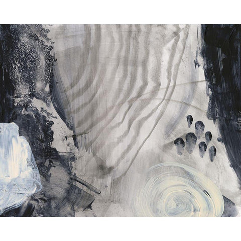 Astral Plane III Black Modern Wood Framed Art Print with Double Matting by Green, Jacob
