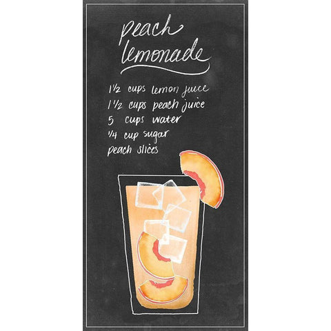 Summer Drinks VI White Modern Wood Framed Art Print by Popp, Grace