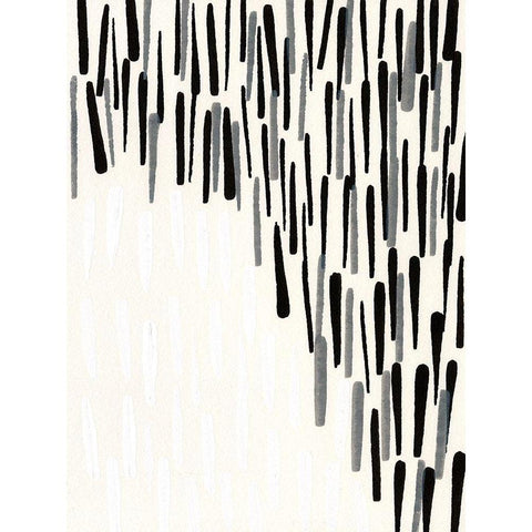 Tonal I Black Modern Wood Framed Art Print by Fuchs, Jodi