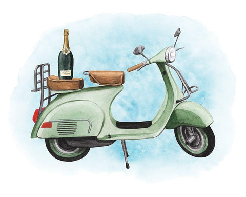 Venice Voyage I White Modern Wood Framed Art Print with Double Matting by Popp, Grace