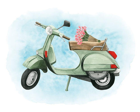 Venice Voyage II White Modern Wood Framed Art Print with Double Matting by Popp, Grace