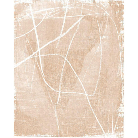 Linje I Black Modern Wood Framed Art Print with Double Matting by Vess, June Erica