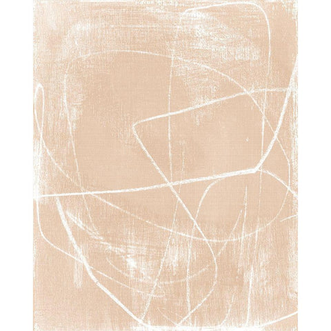 Linje II Black Modern Wood Framed Art Print by Vess, June Erica