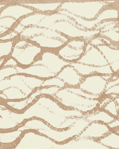 Neutral Undulate II White Modern Wood Framed Art Print with Double Matting by Goldberger, Jennifer