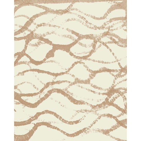 Neutral Undulate II Black Modern Wood Framed Art Print by Goldberger, Jennifer