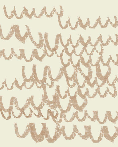 Scalloped I White Modern Wood Framed Art Print with Double Matting by Goldberger, Jennifer