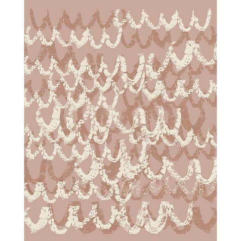 Scalloped III White Modern Wood Framed Art Print by Goldberger, Jennifer