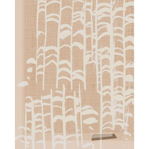 Dry Grass I White Modern Wood Framed Art Print by Wang, Melissa