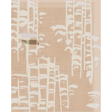 Dry Grass II White Modern Wood Framed Art Print by Wang, Melissa