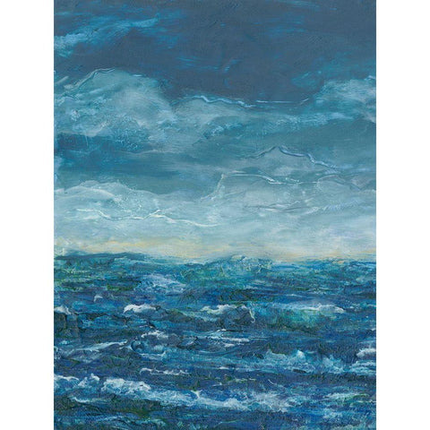 Dark Seas I Gold Ornate Wood Framed Art Print with Double Matting by Chandler, Sharon