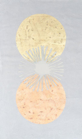 Retrograde White Modern Wood Framed Art Print with Double Matting by Lam, Vanna