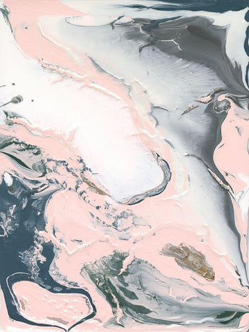 Tidelands I White Modern Wood Framed Art Print with Double Matting by Popp, Grace