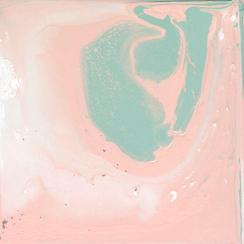 Pastel Fog I White Modern Wood Framed Art Print with Double Matting by Popp, Grace