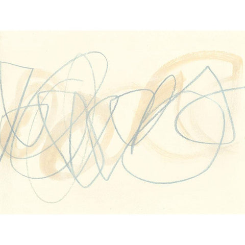 Runda Sketch II Black Modern Wood Framed Art Print by Vess, June Erica