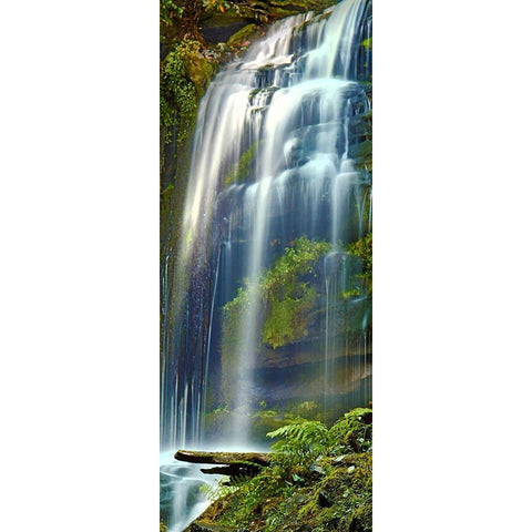 Vertical Water V Black Modern Wood Framed Art Print with Double Matting by McLoughlin, James