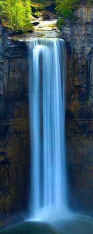 Vertical Water VII White Modern Wood Framed Art Print with Double Matting by McLoughlin, James