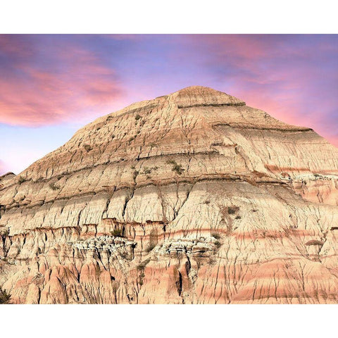 Badlands I White Modern Wood Framed Art Print by McLoughlin, James