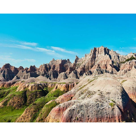 Badlands II Gold Ornate Wood Framed Art Print with Double Matting by McLoughlin, James