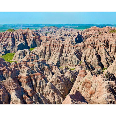 Badlands IV Gold Ornate Wood Framed Art Print with Double Matting by McLoughlin, James