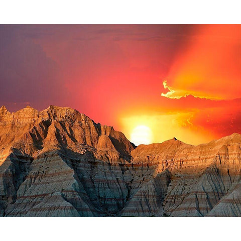 Western Landscape Photo VI White Modern Wood Framed Art Print by McLoughlin, James