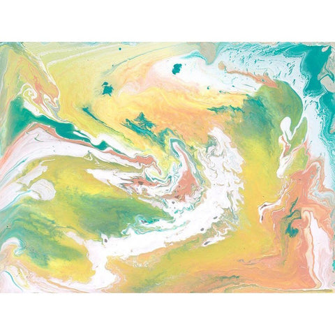 Rainbow Sherbet I Black Modern Wood Framed Art Print by Ilosky, Pam