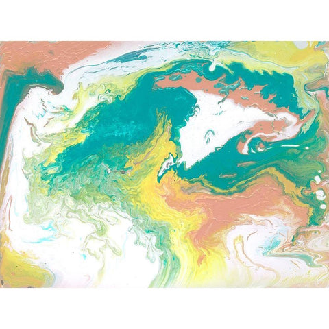 Rainbow Sherbet II Gold Ornate Wood Framed Art Print with Double Matting by Ilosky, Pam