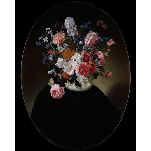 Flowering Masters II Black Modern Wood Framed Art Print with Double Matting by Popp, Grace