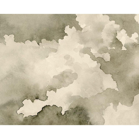 Antique Sky III White Modern Wood Framed Art Print by Caroline, Emma