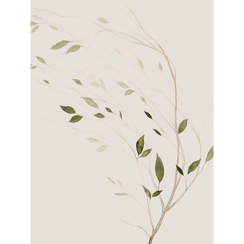 Winds Whisper II Black Modern Wood Framed Art Print with Double Matting by Popp, Grace