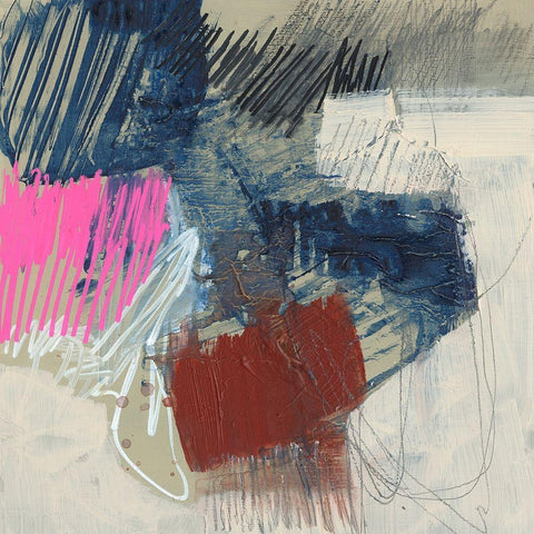 Frenetic I Gold Ornate Wood Framed Art Print with Double Matting by Goldberger, Jennifer