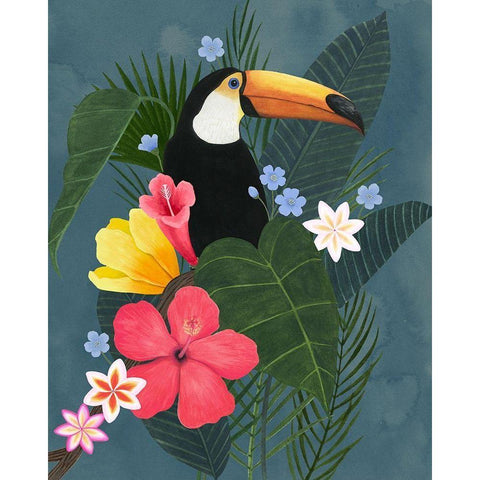 Tropical Wilderness I Gold Ornate Wood Framed Art Print with Double Matting by Popp, Grace