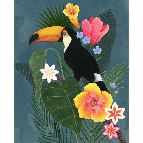 Tropical Wilderness II Gold Ornate Wood Framed Art Print with Double Matting by Popp, Grace