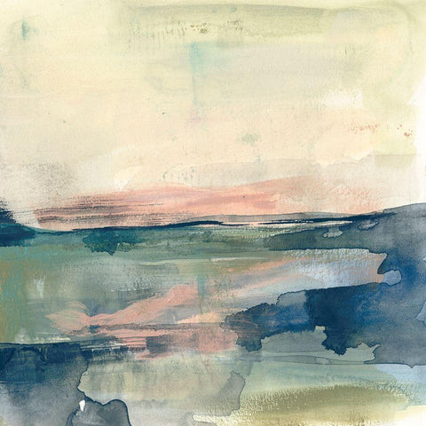 Coastline Vignette IV Gold Ornate Wood Framed Art Print with Double Matting by Goldberger, Jennifer