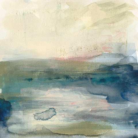 Coastline Vignette VI White Modern Wood Framed Art Print by Goldberger, Jennifer