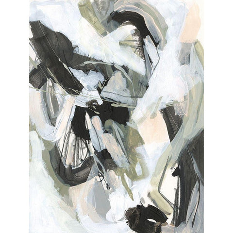 Electron Net II White Modern Wood Framed Art Print by Vess, June Erica