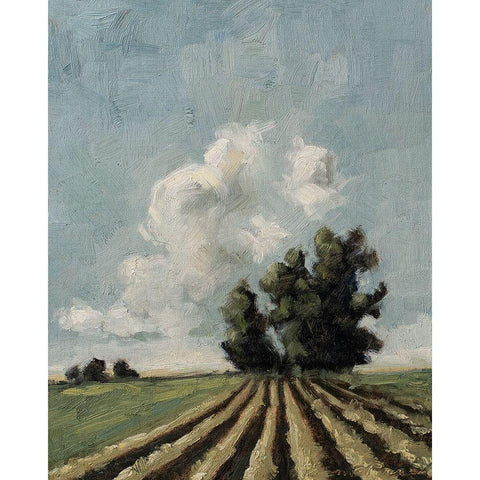 Copse of Trees Gold Ornate Wood Framed Art Print with Double Matting by Parsons, Marian