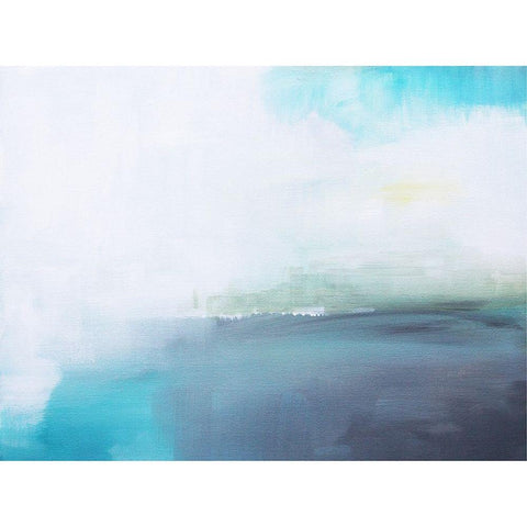 Mystic Cove Black Modern Wood Framed Art Print with Double Matting by Jerry, Alison