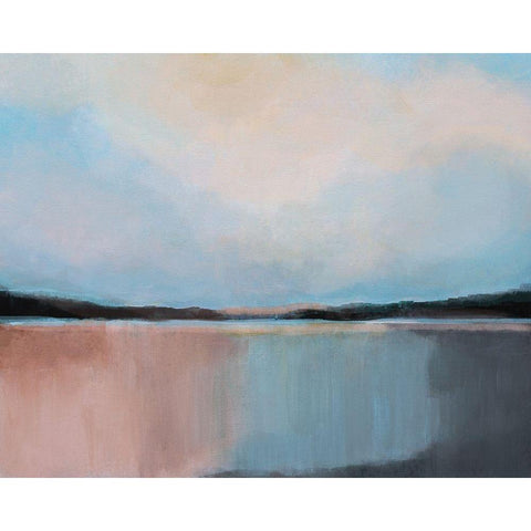 Canyon Lake Black Modern Wood Framed Art Print by Jerry, Alison