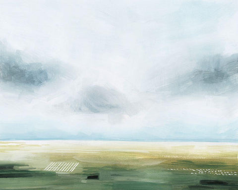 Vanishing Horizon I Black Ornate Wood Framed Art Print with Double Matting by Popp, Grace