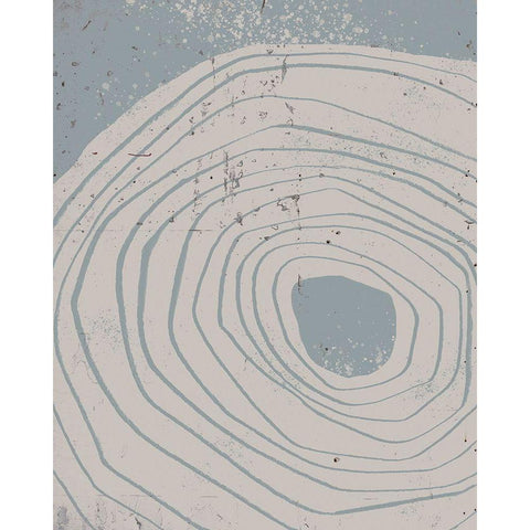 Lithic Loop I White Modern Wood Framed Art Print by Green, Jacob