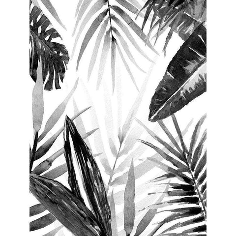 Jungle Walk I Black Modern Wood Framed Art Print with Double Matting by Warren, Annie