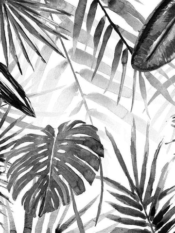 Jungle Walk II Black Ornate Wood Framed Art Print with Double Matting by Warren, Annie