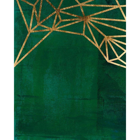 Jungle Web II Black Modern Wood Framed Art Print by Green, Jacob