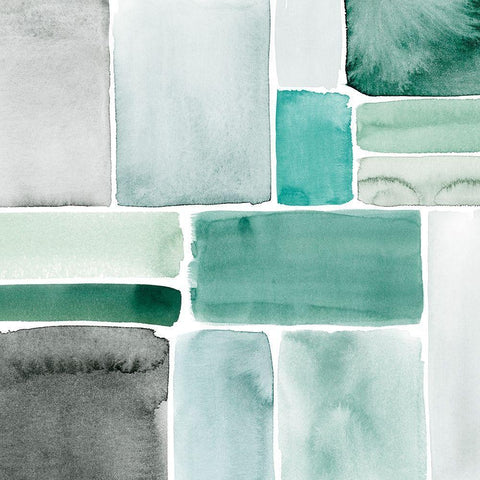 Mist and Mend II White Modern Wood Framed Art Print with Double Matting by Popp, Grace