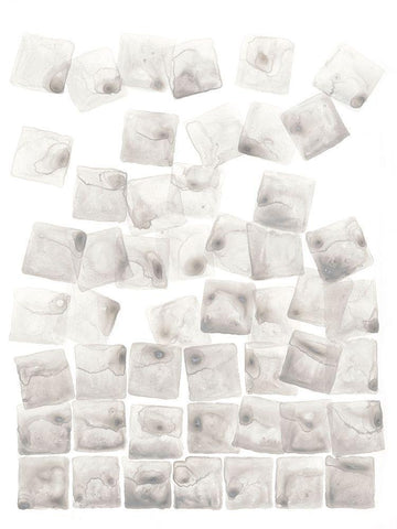 Square Root II White Modern Wood Framed Art Print with Double Matting by Lam, Vanna