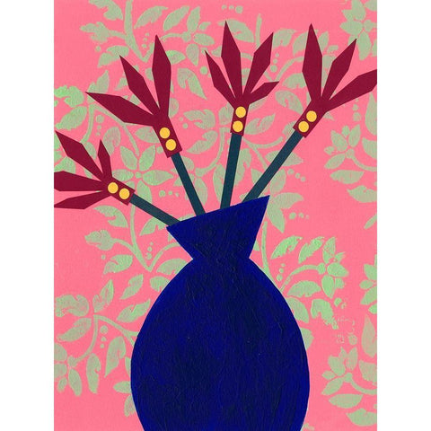 Graphic Vase IV Gold Ornate Wood Framed Art Print with Double Matting by Moore, Regina